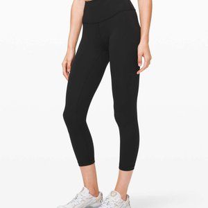 NWT Lululemon Sz 6 Wunder Under High-Rise Crop 23" *Luxtreme Black